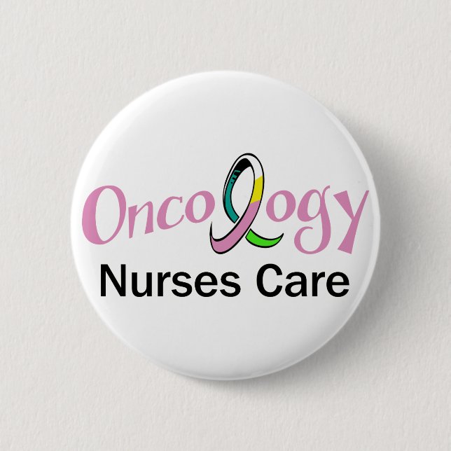 Oncology Nurse 2 Inch Round Button (Front)