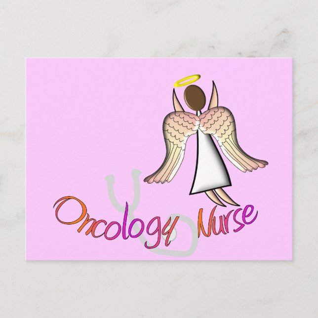 Oncology Nurse Angel Postcard (Front)