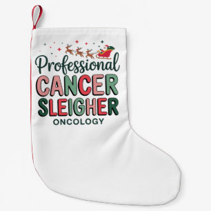 Oncology Nurse Christmas Cancer Chemo Oncology  Small Christmas Stocking
