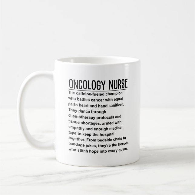 Oncology Nurse Coffee Mug (Left)