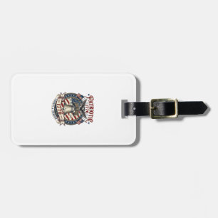 Oncology Nurse Floral Vintage Engraving Design_1 Luggage Tag