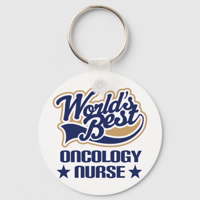 Oncology Nurse Gift Keychain (Front)