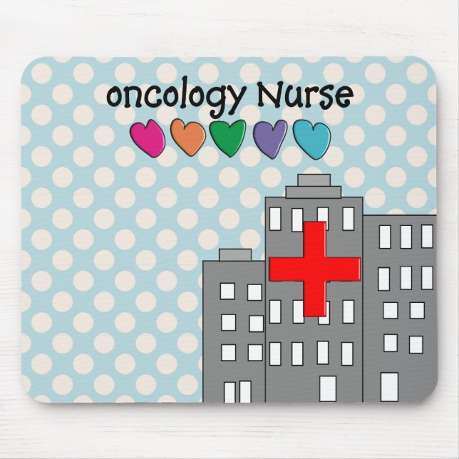 Oncology Nurse Gifts Unique Design Mouse Pad (Front)