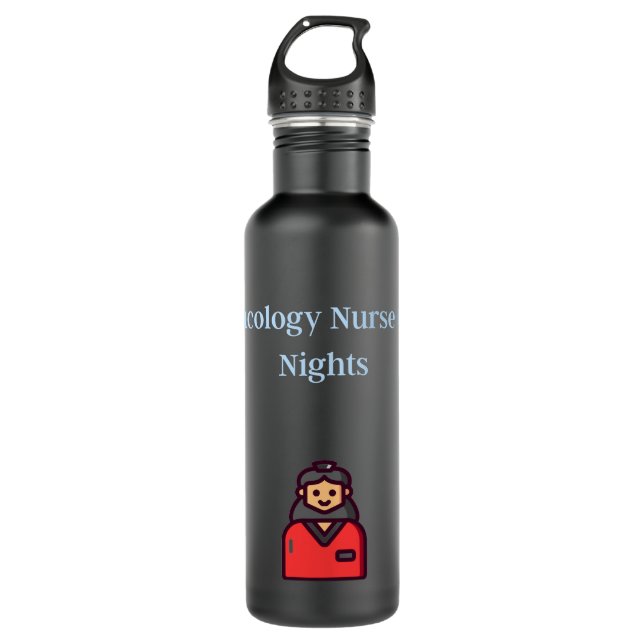 Oncology Nurse On Nights - Oncology Nurse 710 Ml Water Bottle (Front)