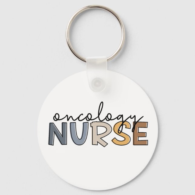 Oncology Nurse Oncology Nursing RN Keychain (Front)