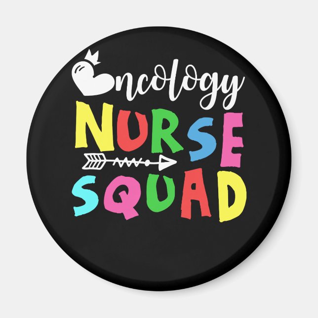 Oncology Nurse Squad Nurse Magnet (Front)