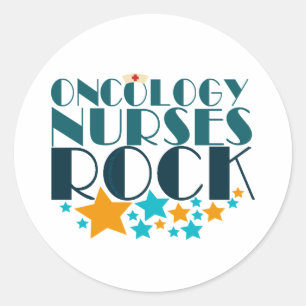 Oncology Nurses Rock Classic Round Sticker