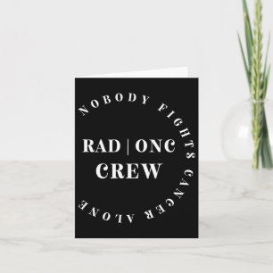 Oncology Radiation Nurse Crew Tee Pediatric Hemonc Card