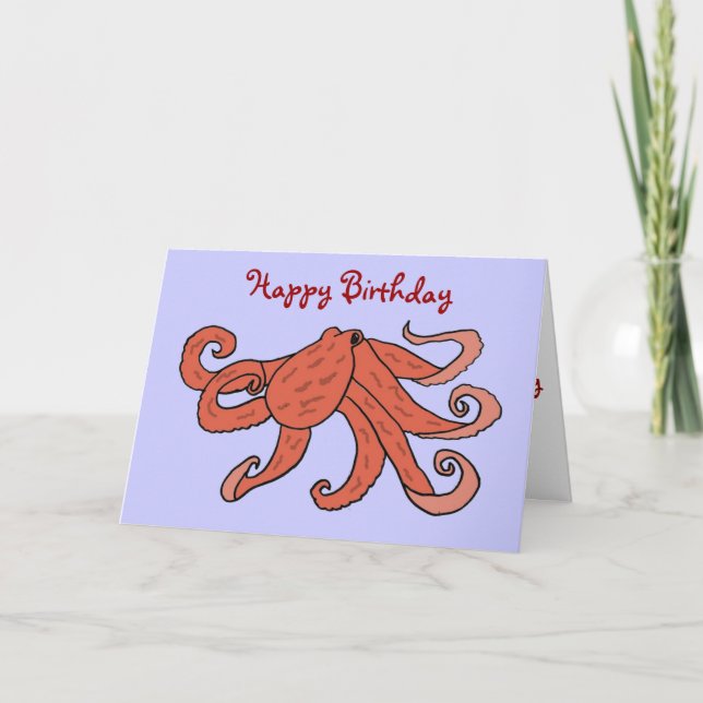 ONDE ENTRETENUE carte de poulpe de joyeux (Devant)