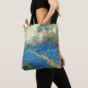 Onderdonk - A Hillside of Bluebonnets - Texas Tote Bag