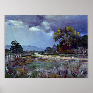 Onderdonk - Approaching Rain, Southwest Texas Poster
