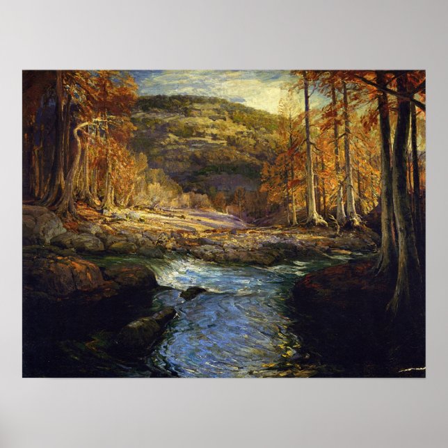 Onderdonk - Forest Stream, Headwaters Of Guadalupe Poster (Front)