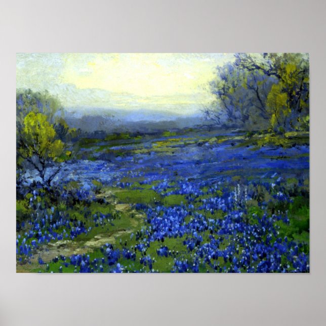 Onderdonk - Morning in the Bluebonnets Poster (Front)