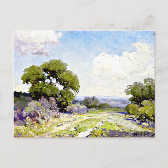 Onderdonk -Morning in the Live Oaks, Boerne, Texas Postcard (Front)