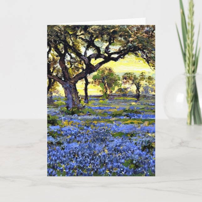 Onderdonk - Old Live Oak Tree and Bluebonnets Card (Front)