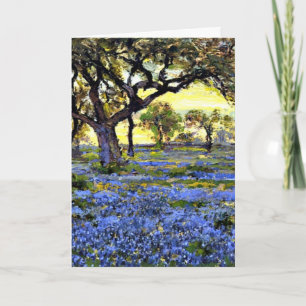 Onderdonk - Old Live Oak Tree and Bluebonnets Card