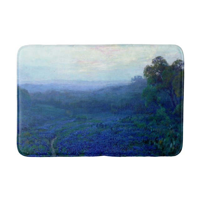 Onderdonk - Path through a Field of Bluebonnets Bath Mat (Front)