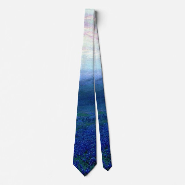 Onderdonk - Path through a Field of Bluebonnets Tie (Front)