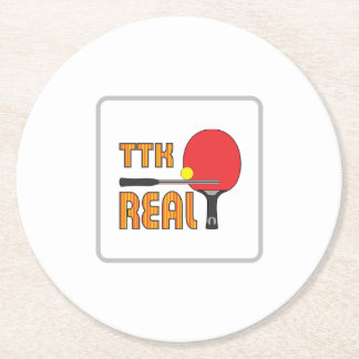Onderlegger TTK-Real Round Paper Coaster