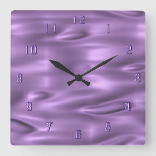 Ondes violettes Nombre pourpre Horloge murale