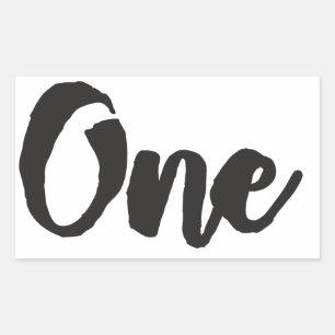 One 1st Birthday Art First Birthday My 1 year Old Sticker