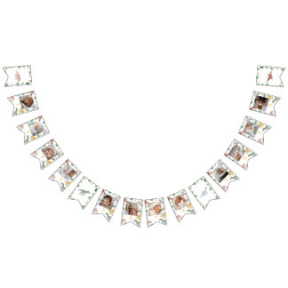 One A Saurus Dinosaur Boy Birthday Photo Banner