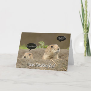 One a year, Groundhog Day Card