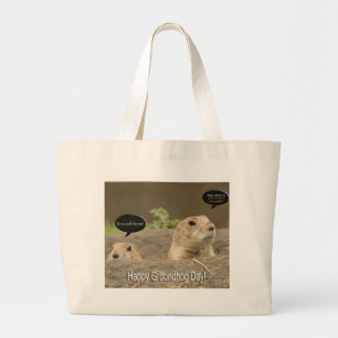 One a year, Groundhog Day Large Tote Bag