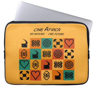 One Africa – Adinkra – Ghana - Laptop Sleeve