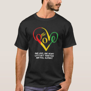 One African Love Heart Black History Month Cool BL T-Shirt