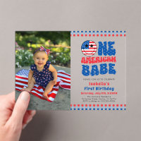 One American Babe 4th Of July Photo First Birthday