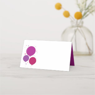 One and Fun purple birthday   Placecards