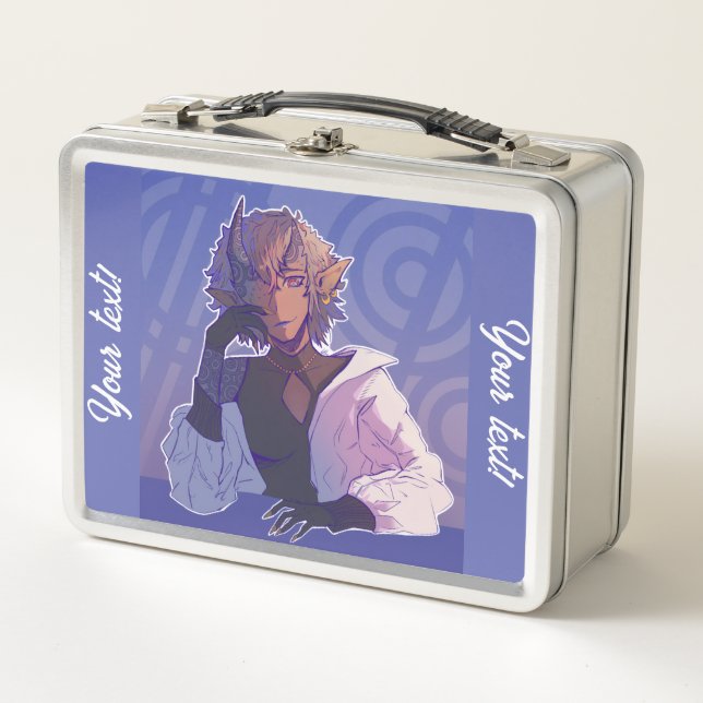 One anime,  metal lunch box (Front)