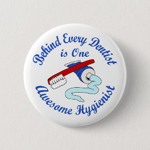 One Awesome Hygienist 2 Inch Round Button
