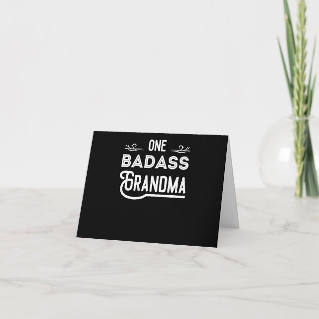 One Badass Grandma Card (Front)