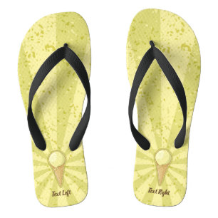 One Ball Ice Cream Cone Flip Flops