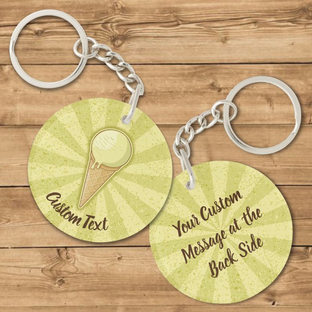 One Ball Ice Cream Cone Keychain (Creator Uploaded)