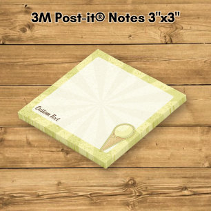 One Ball Ice Cream Cone Post-it Notes