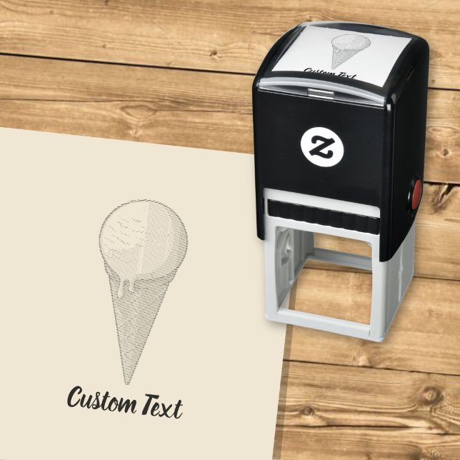 One Ball Ice Cream Cone Self-inking Stamp (Creator Uploaded)