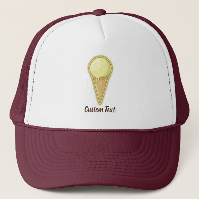 One Ball Ice Cream Cone Trucker Hat (Front)