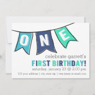 One Banner Invitation - Boy
