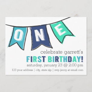One Banner Invitation - Boy