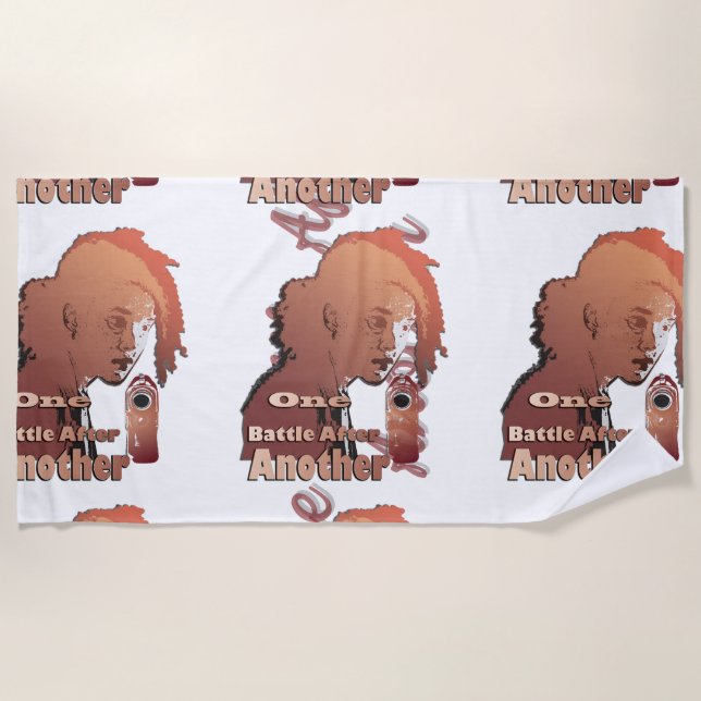 One Battle After Another – Cinematic Movie-Inspire Beach Towel (Front)