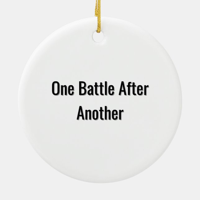 One Battle After Another – Cinematic Movie-Inspire Ceramic Ornament (Back)