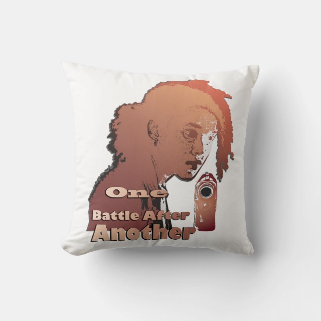 One Battle After Another – Cinematic Movie-Inspire Throw Pillow (Front)