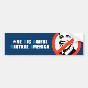 ONE BIG AWFUL MISTAKE, AMERICA BUMPER STICKER