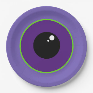 One Big Eye Purple Plates