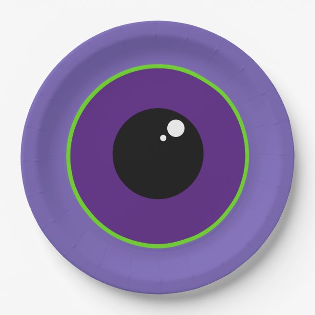One Big Eye Purple Plates (Front)