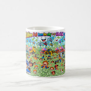 One Billion Dollars Cash Rain School Coffee Mug