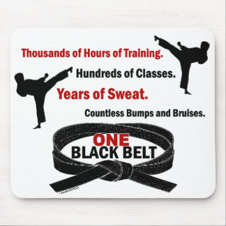 ONE Black Belt 1 KARATE T-SHIRTS & APPAREL Mouse Pad
